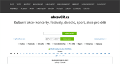 Desktop Screenshot of akcevcr.cz